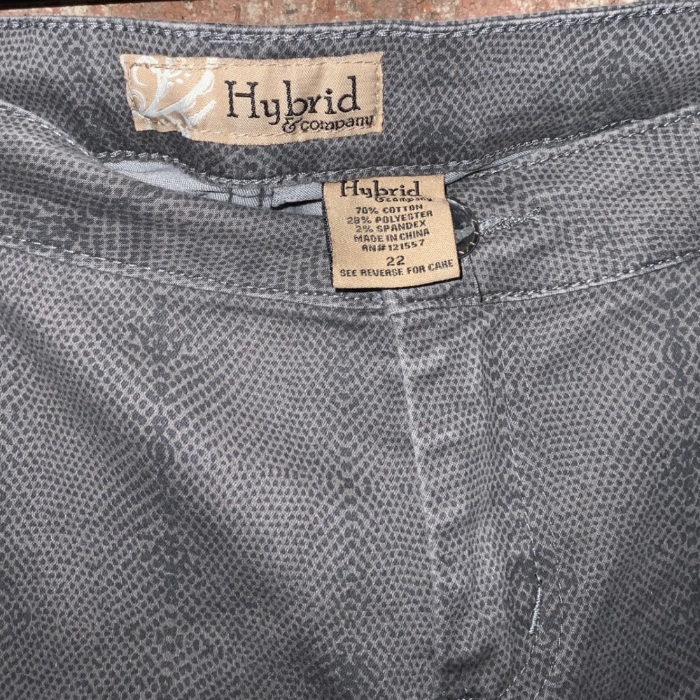 Hybrid &Co Womens Gray Snakeskin Print Denim Straight Leg Jeans Pants Size 22 - Picture 3 of 5
